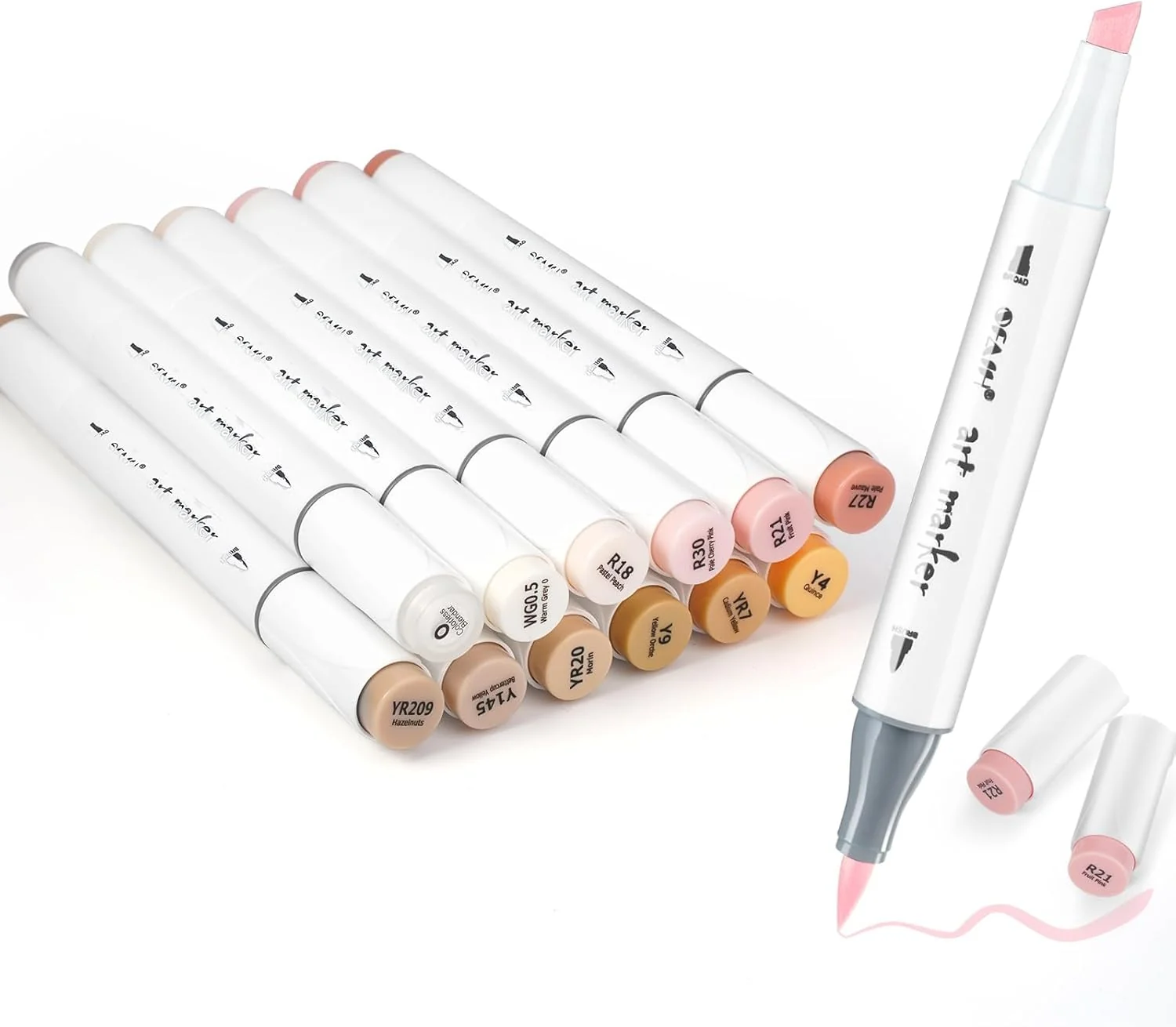 SFAIH Skin Tone Brush Tip Alcohol Markers