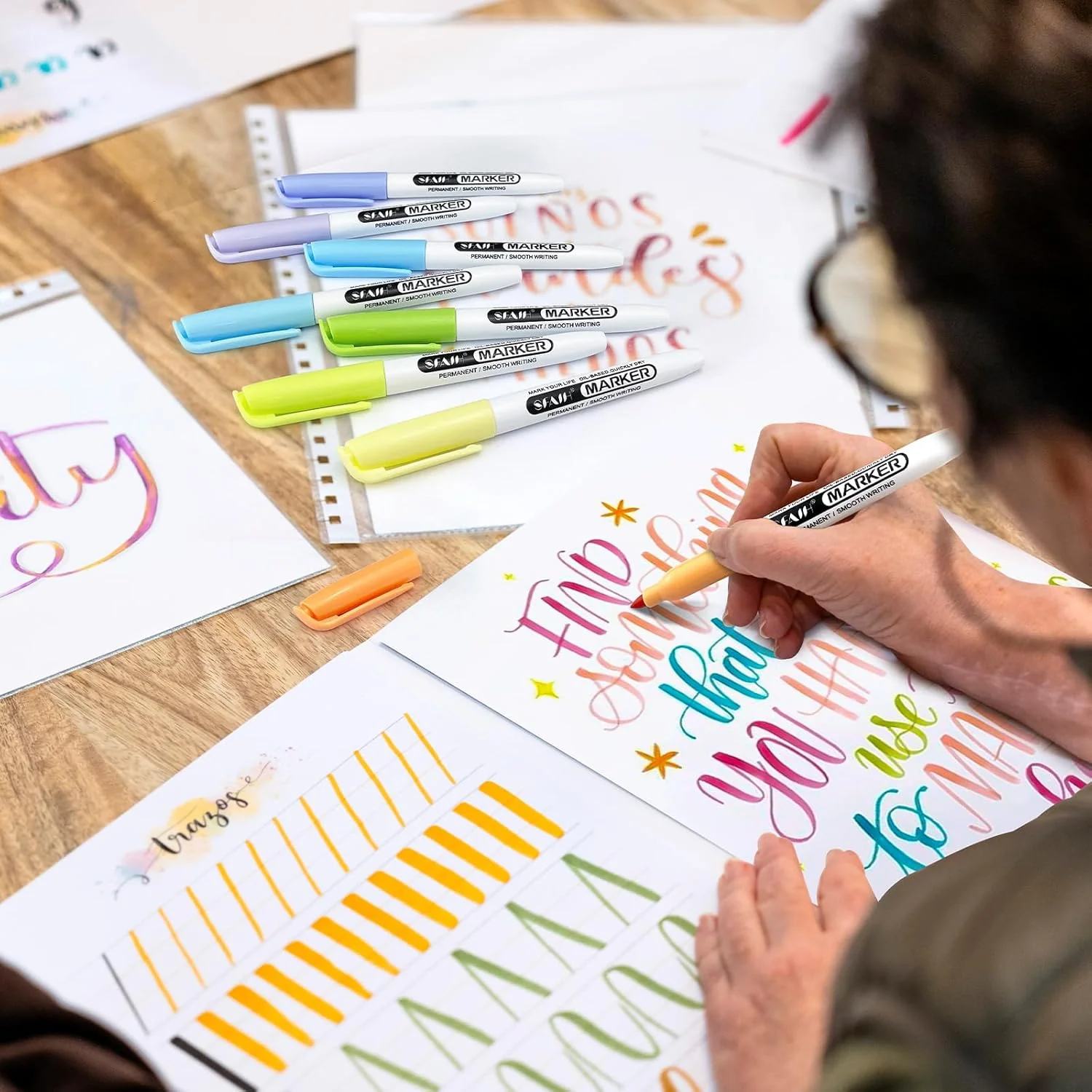 SFAIH 24 Pastel Permanent Markers - Assorted Dreamy