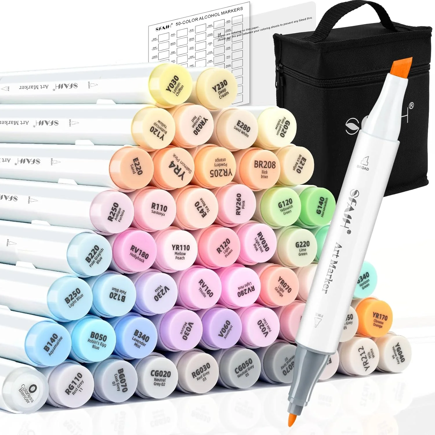 SFAIH Alcohol Markers Chisel & Fine - 51