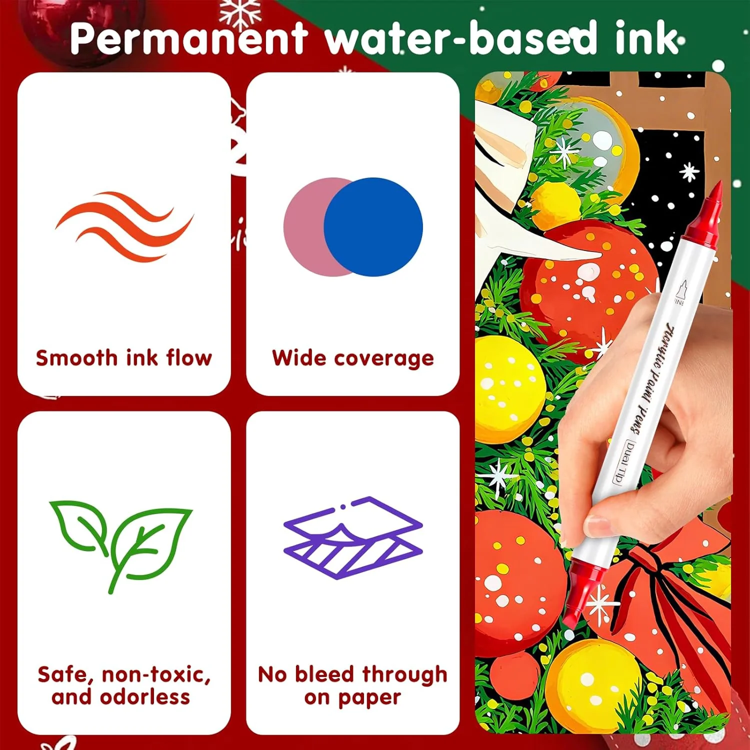 SFAIH Acrylic Paint Markers [60 Dual Tip Brush