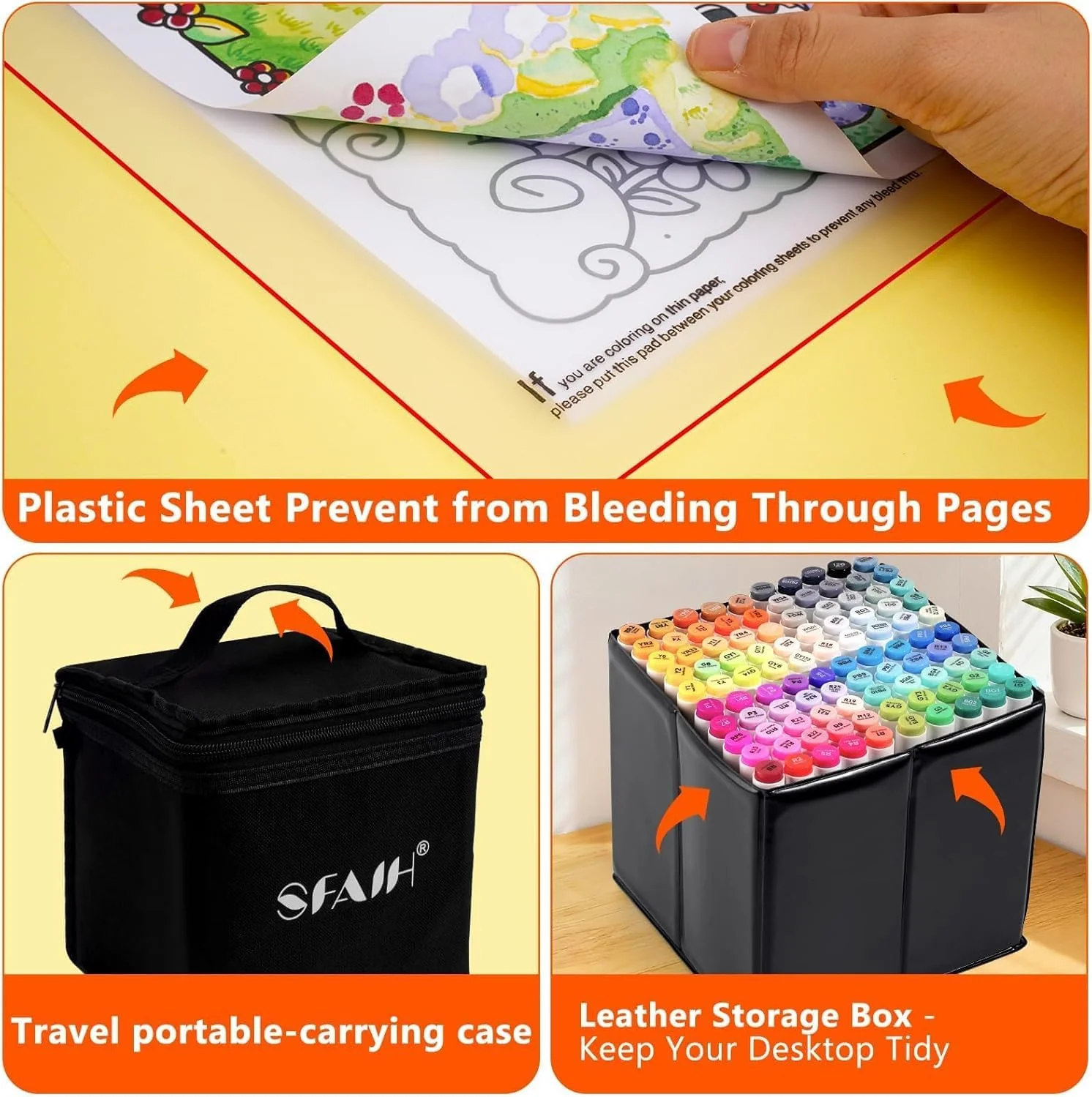 SFAIH Alcohol Markers Chisel & Fine -81 Colors