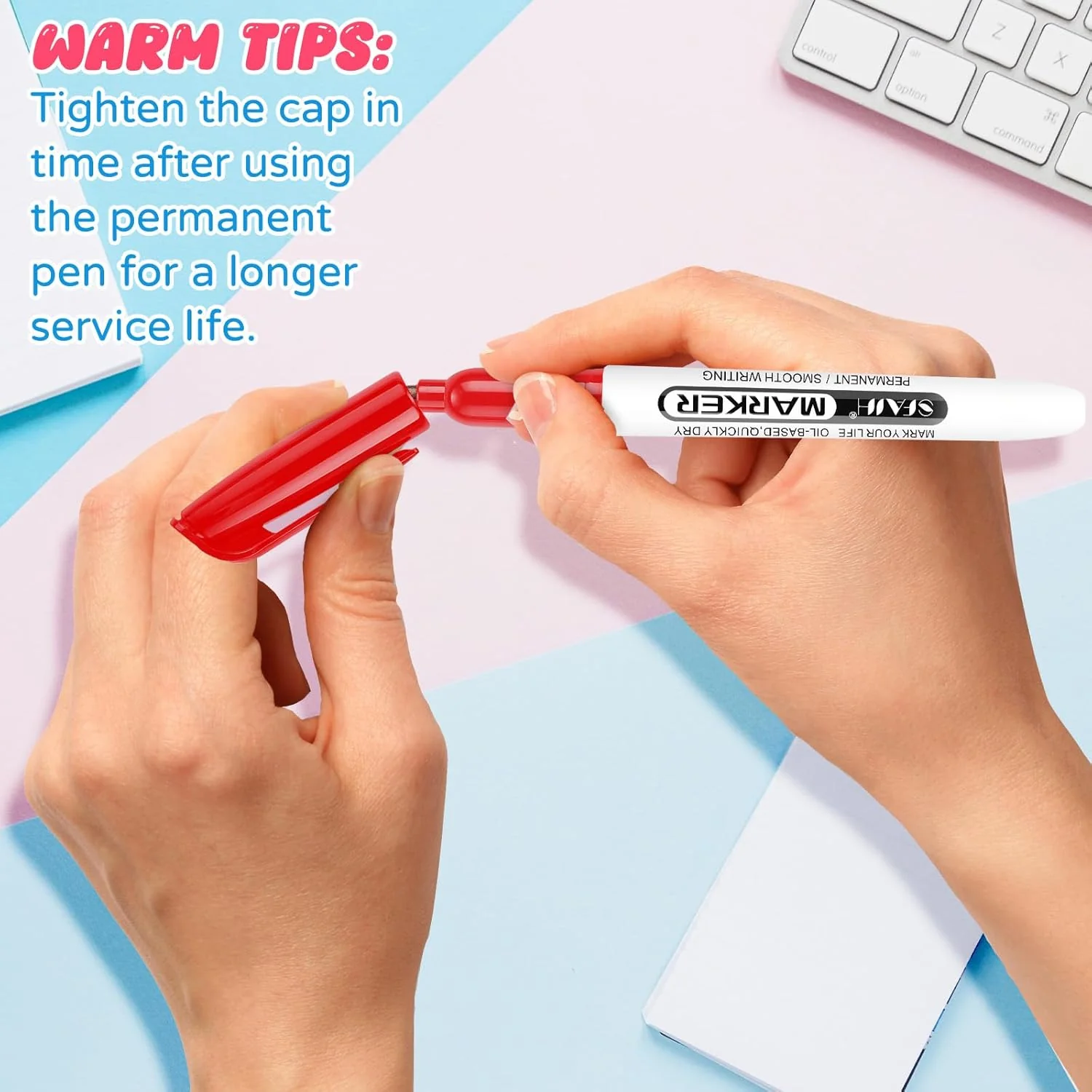 SFAIH 144 Pack Permanent Markers Bulk - Classroom