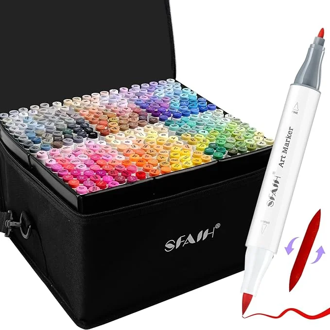 SFAIH Alcohol Markers Brush & Fine Tip 321
