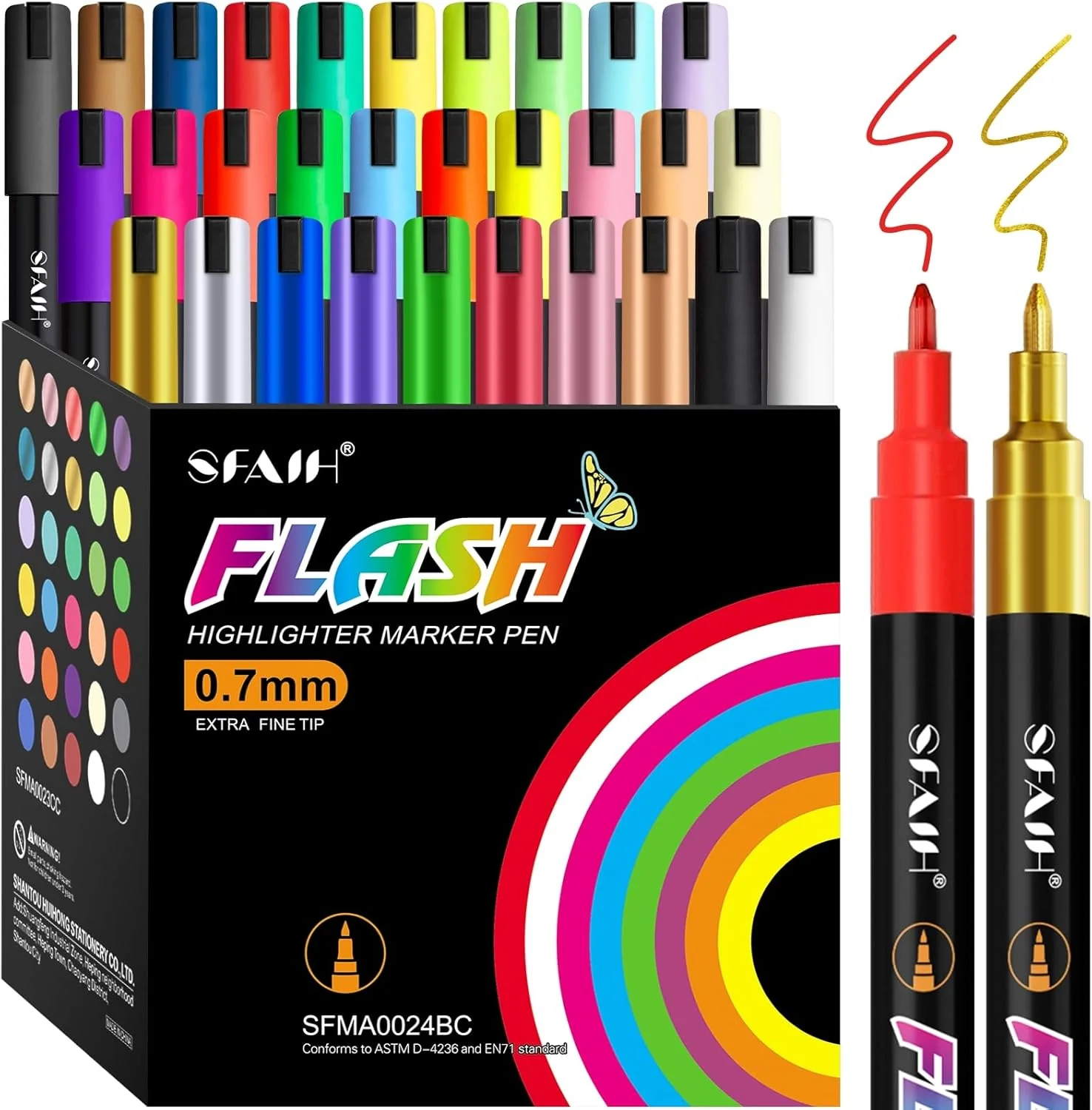 SFAIH Liquid Chalk Markers for Bhalkboard - [Highlighter