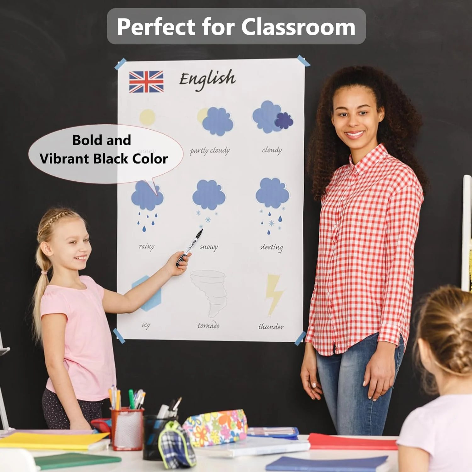 SFAIH Fine Tip Dry Erase Markers - 24