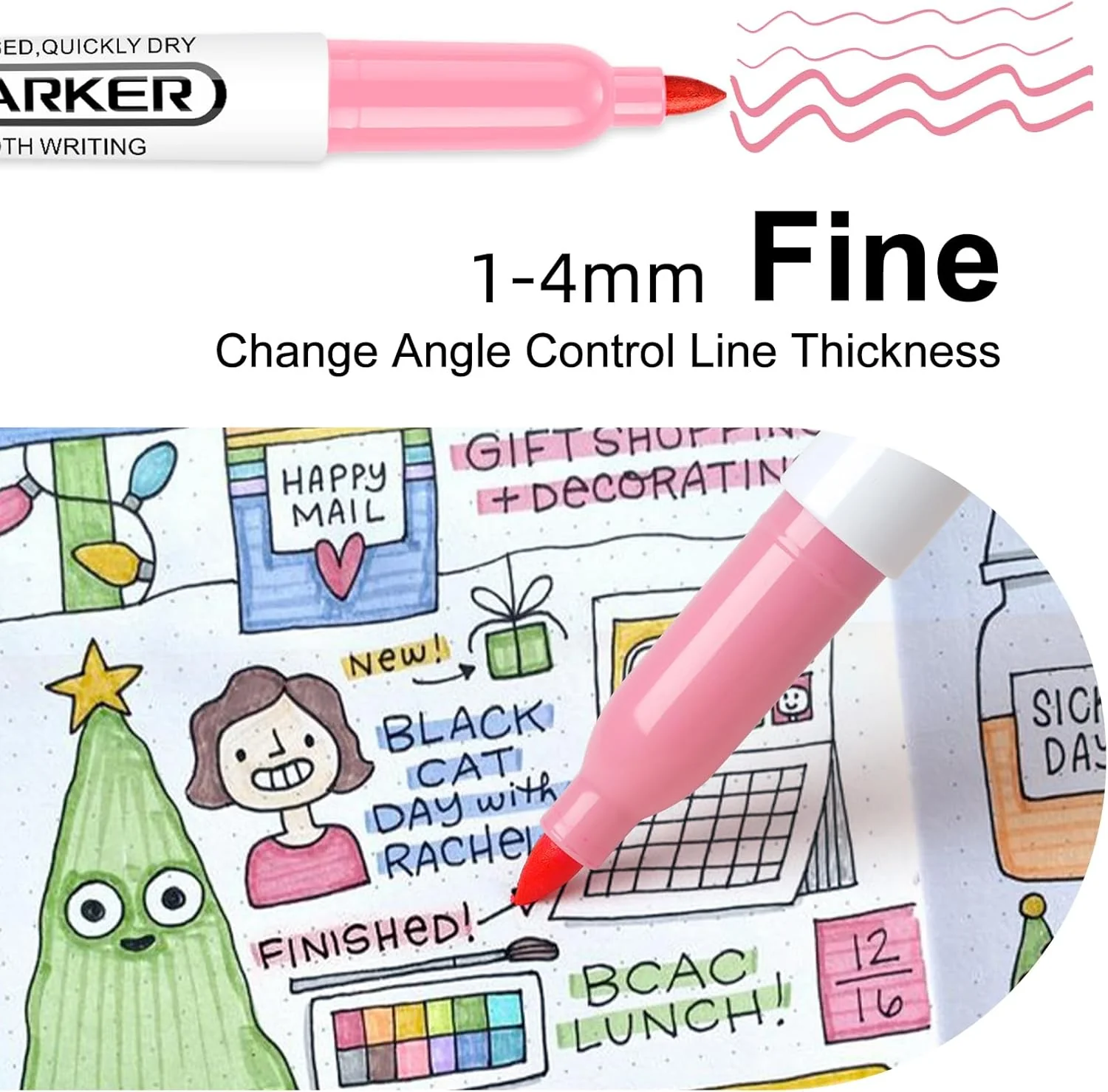 SFAIH 24 Pastel Permanent Markers - Assorted Dreamy