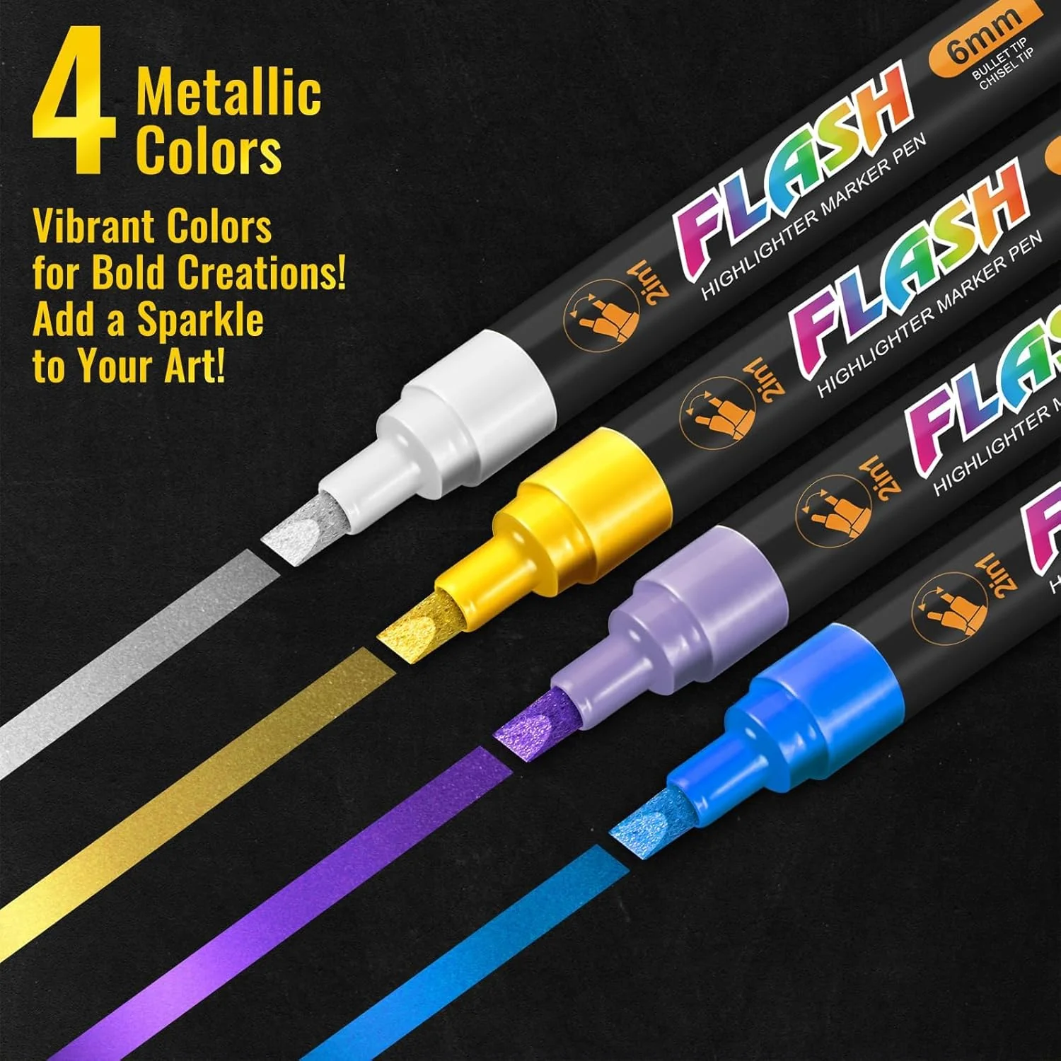 SFAIH 24 Vibrant Chalk Markers for Blackboard [1s