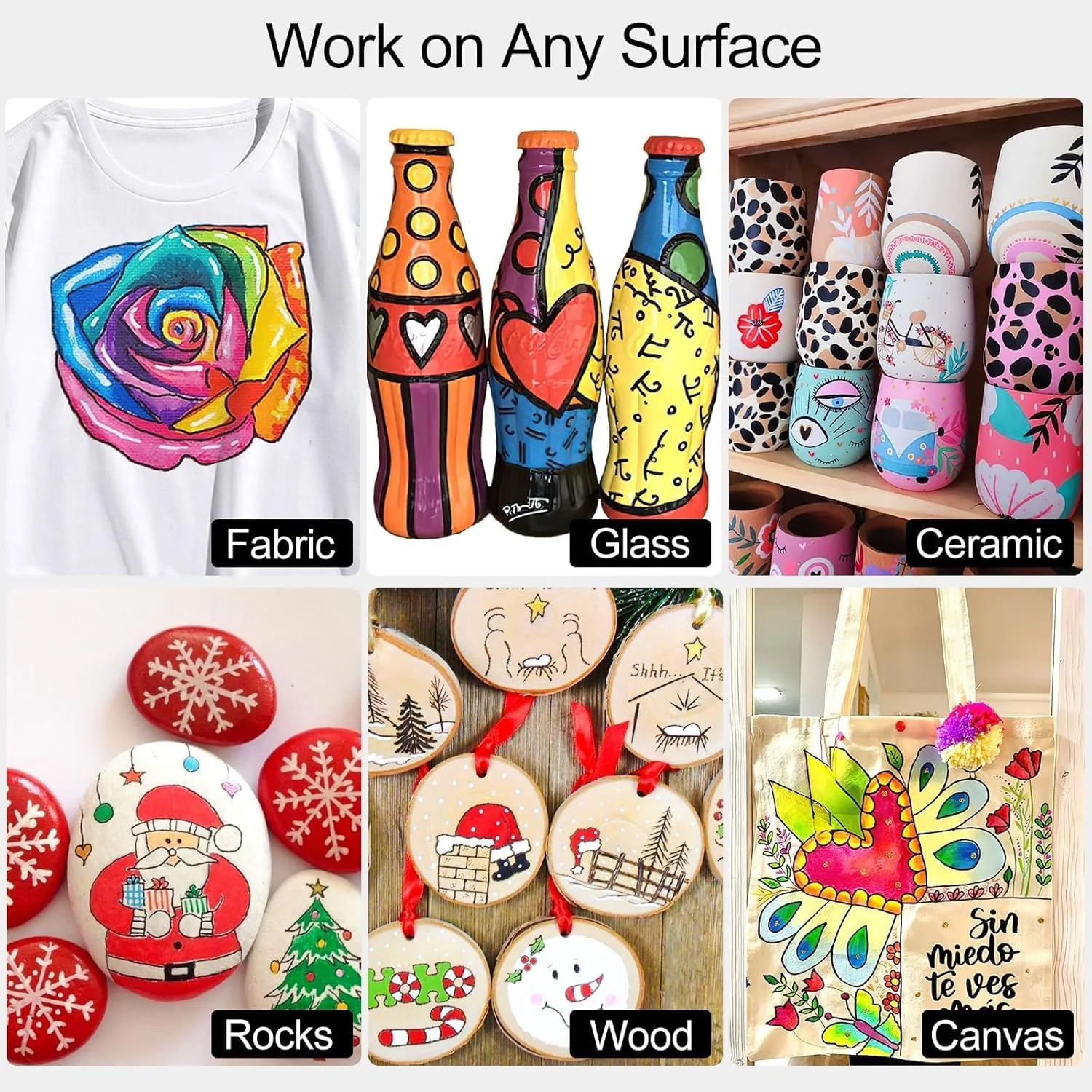 SFAIH Acrylic Creative Markers - 3mm Replaceable Nibs