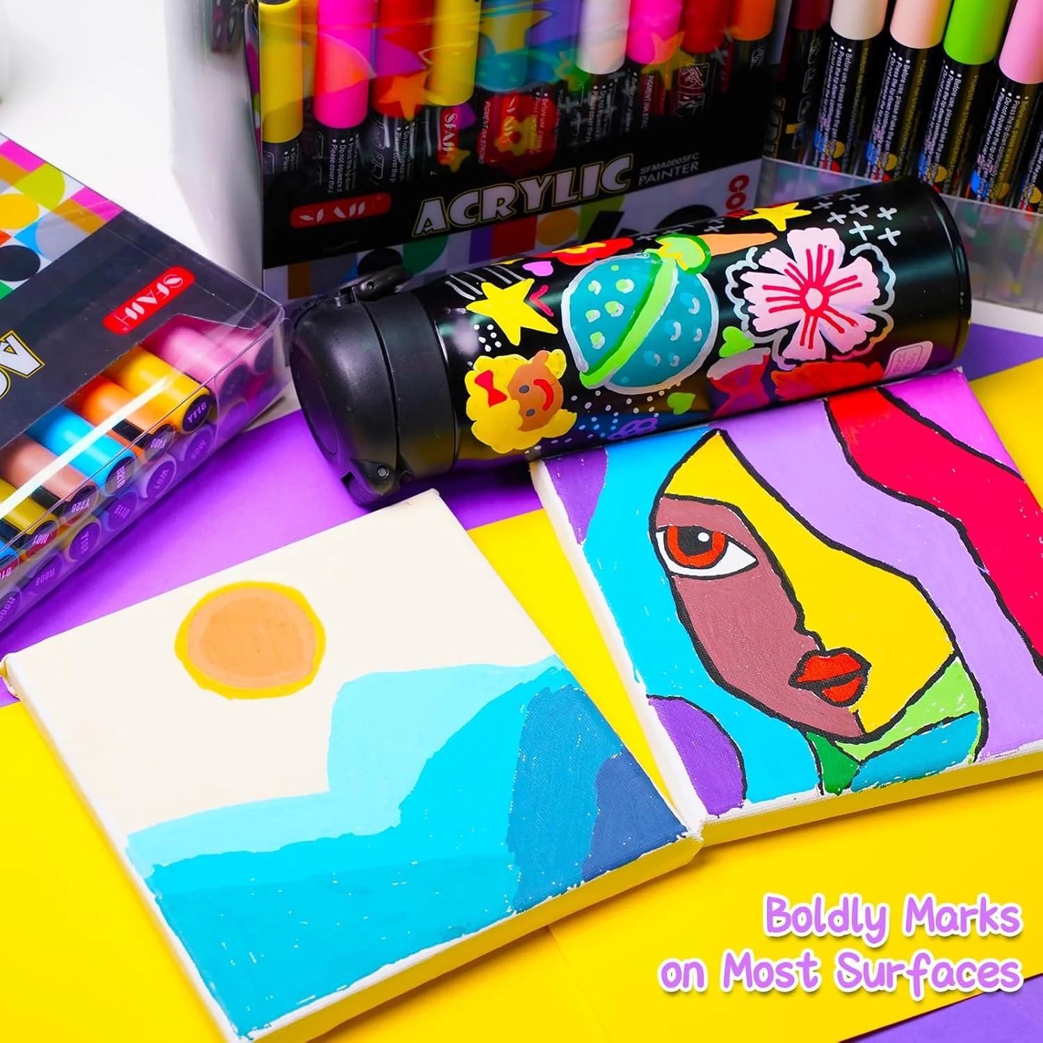 SFAIH Halloween Acrylic Creative Markers - 36 Colors