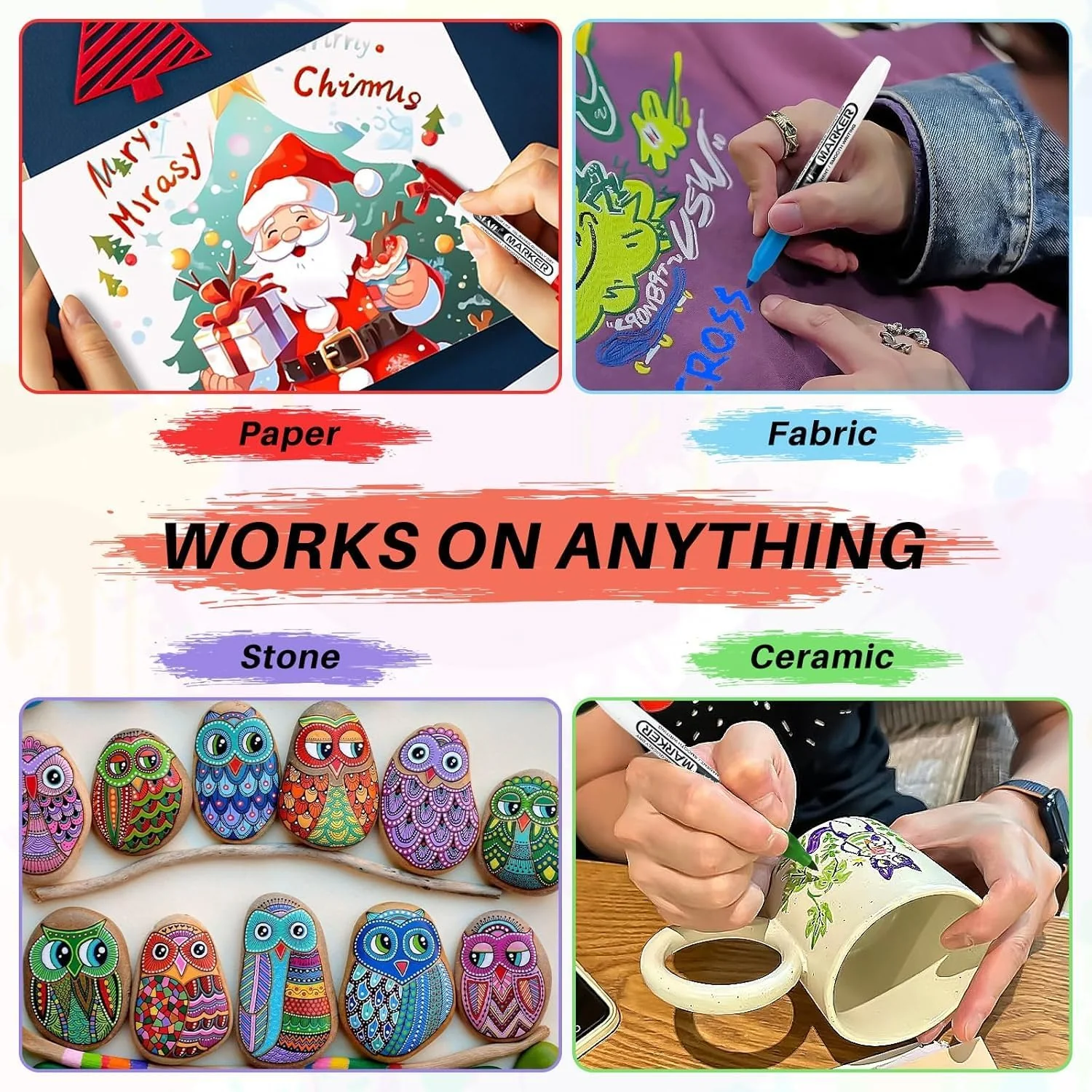 SFAIH 144 Pack Permanent Markers Bulk - Classroom