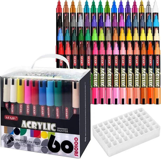 SFAIH Halloween Gifts Acrylic Creative Markers Set of