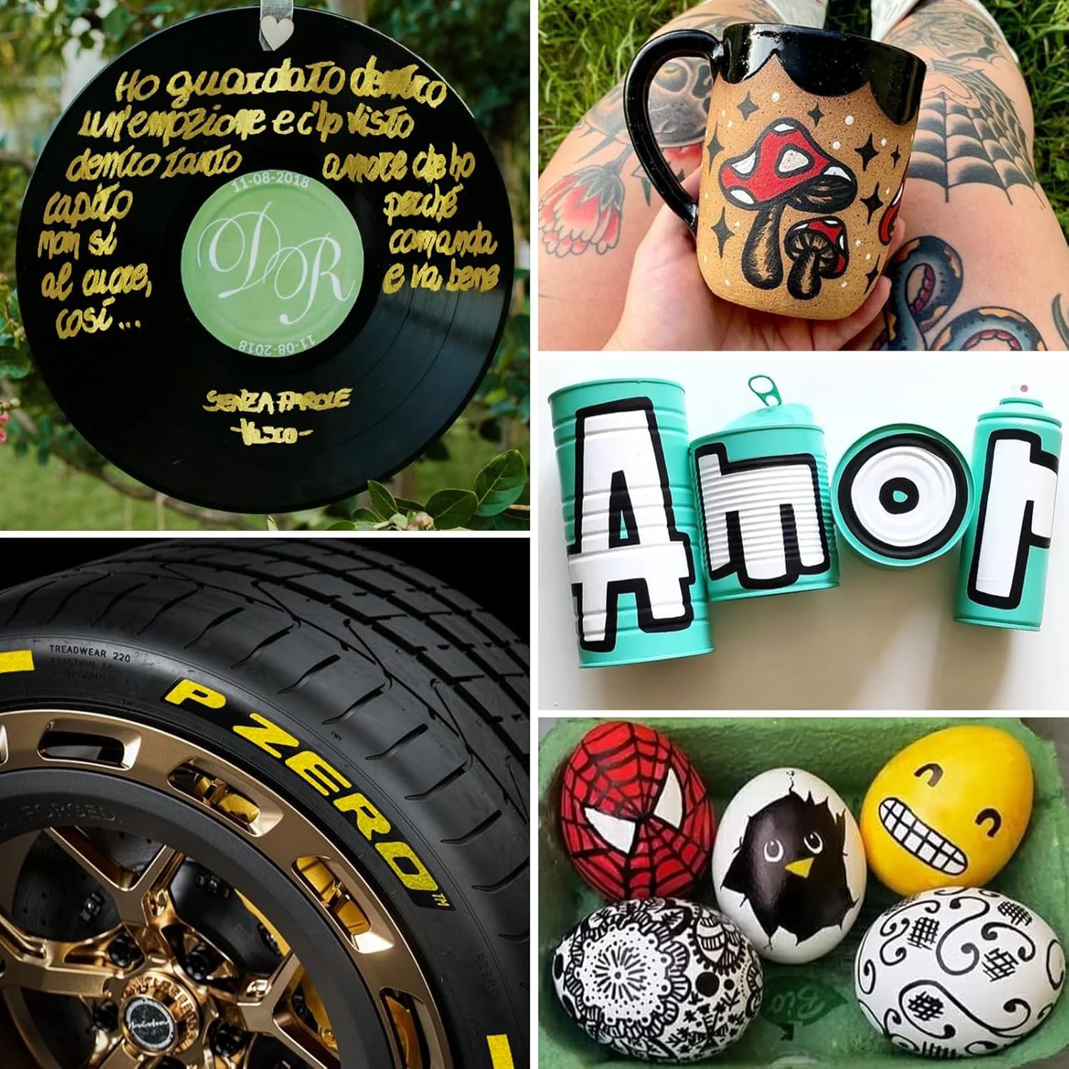 SFAIH Paint Markers Pens - 4 Colors 8