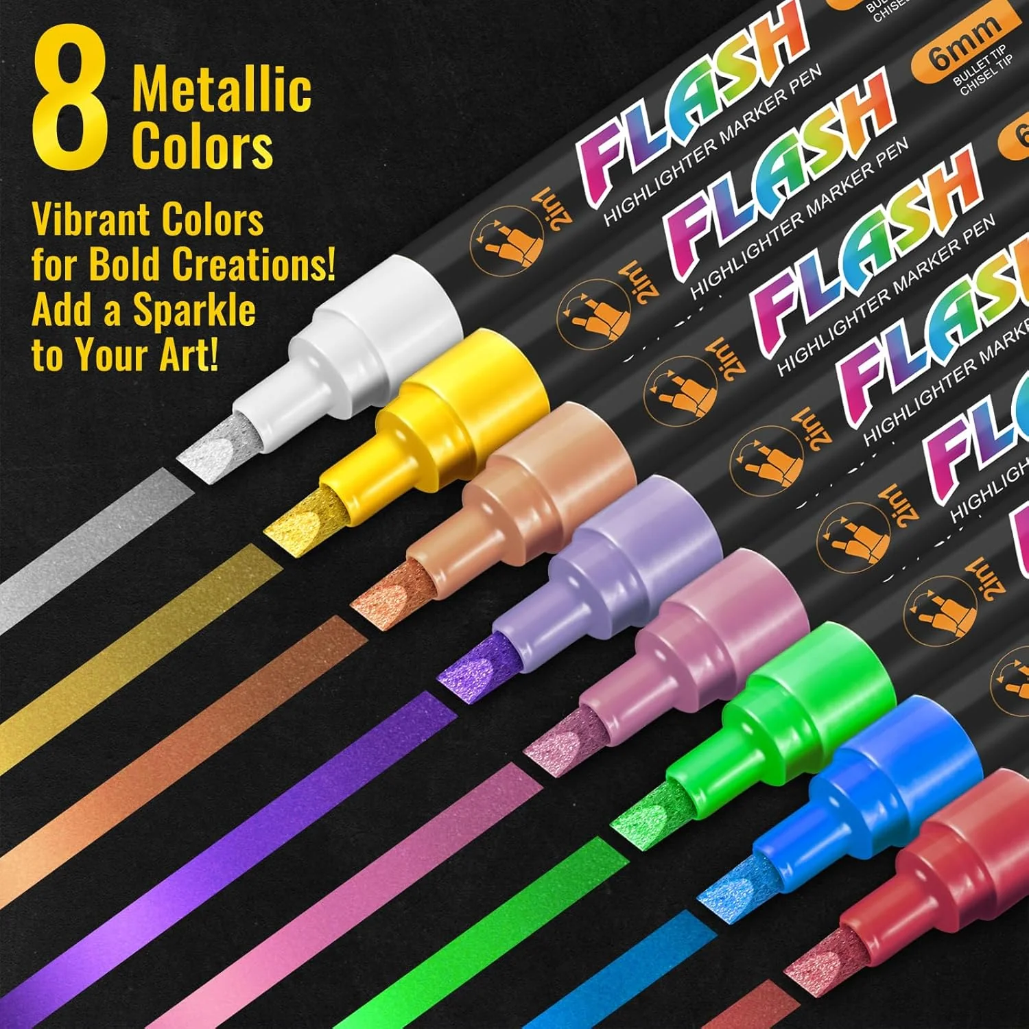 SFAIH Liquid Chalk Markers [1-Second Wet Wipe]