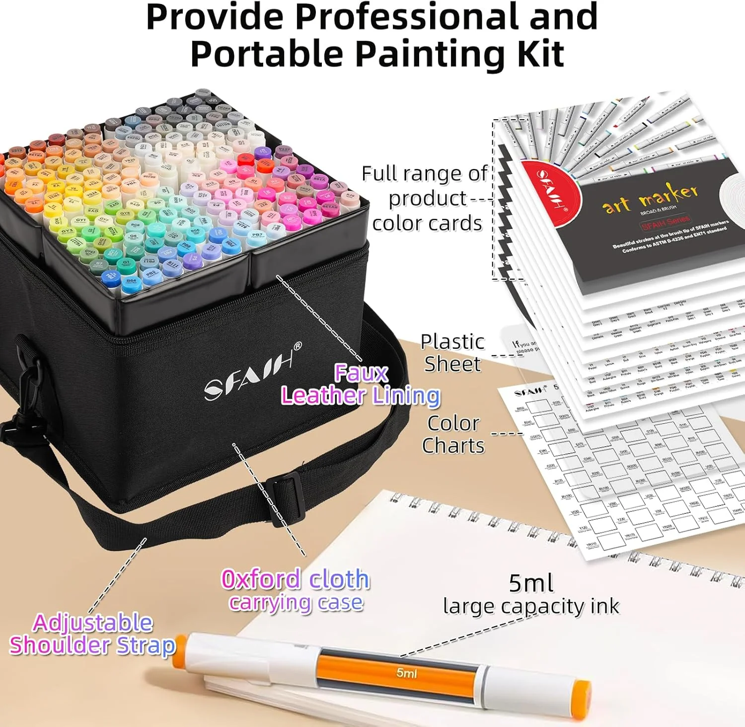 SFAIH Alcohol Markers Brush & Chisel - 168