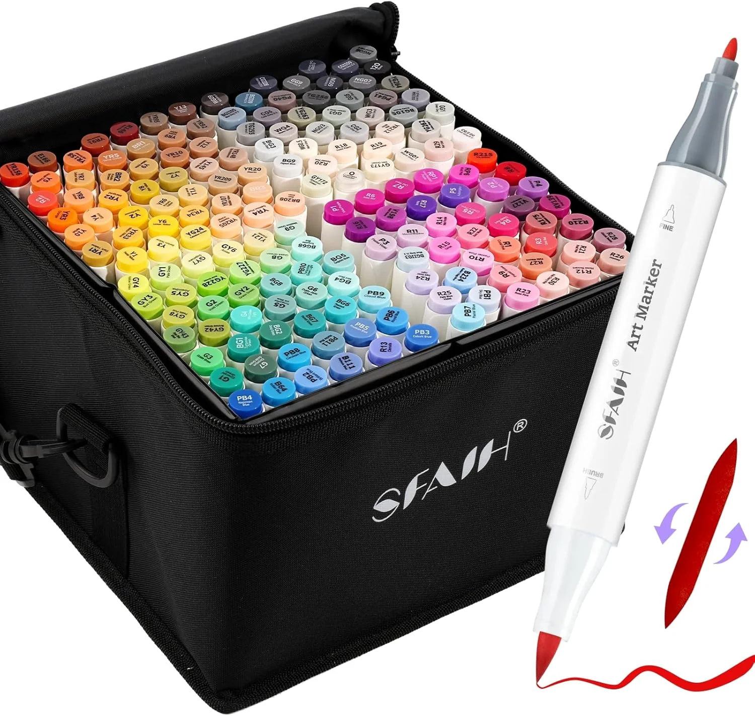 SFAIH Alcohol Markers Brush & Fine - 168