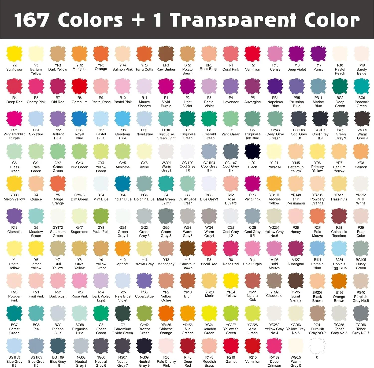 SFAIH Alcohol Markers Brush & Fine - 168