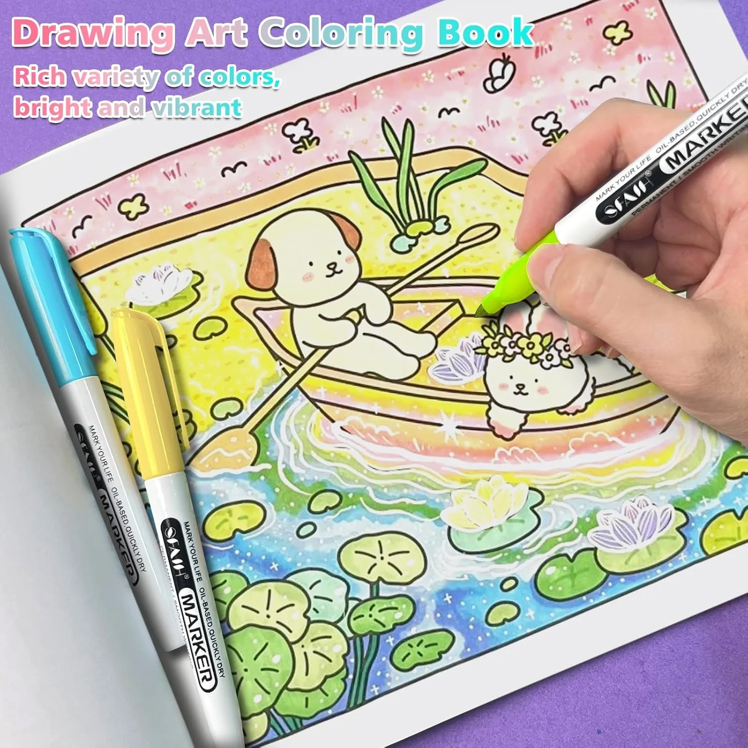 SFAIH 24 Pastel Permanent Markers - Assorted Dreamy