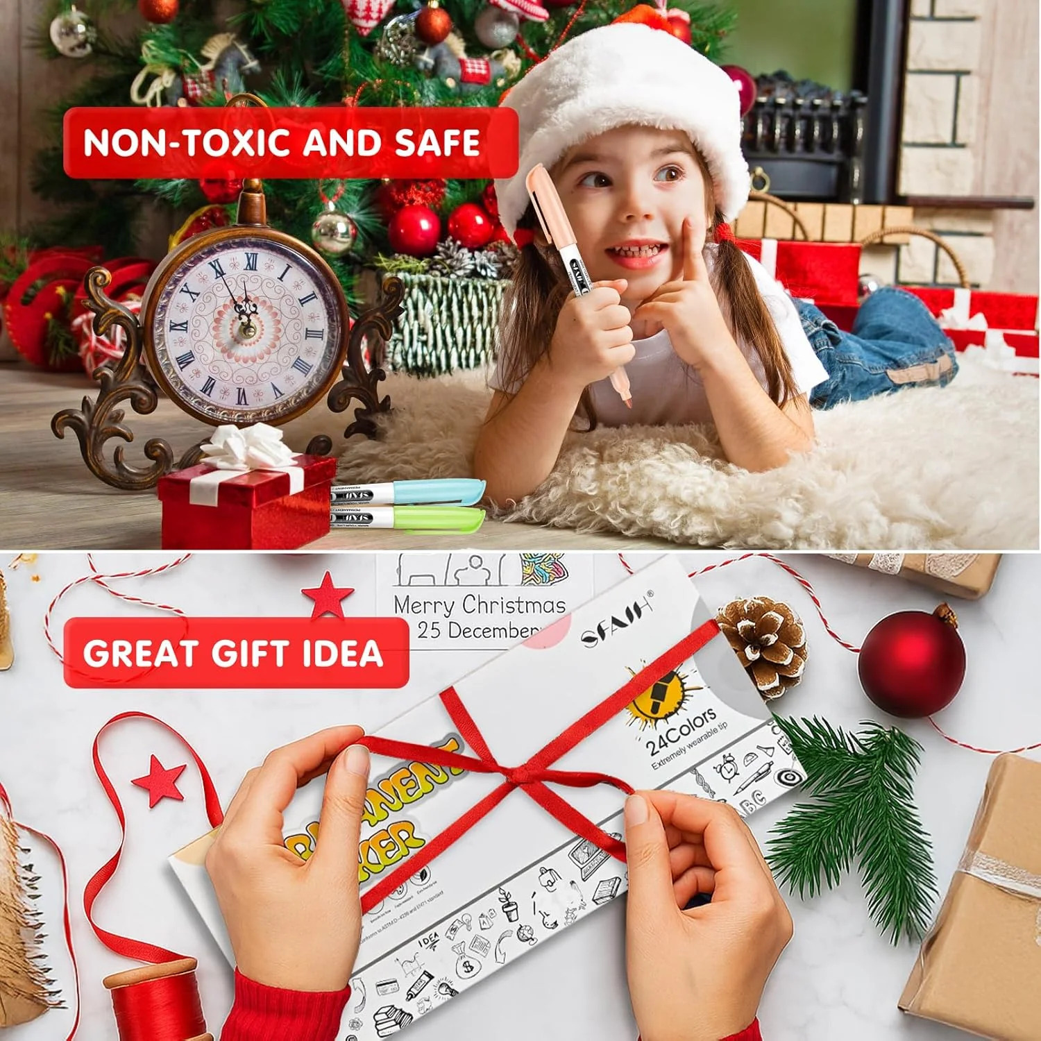 SFAIH 24 Pastel Permanent Markers - Assorted Dreamy